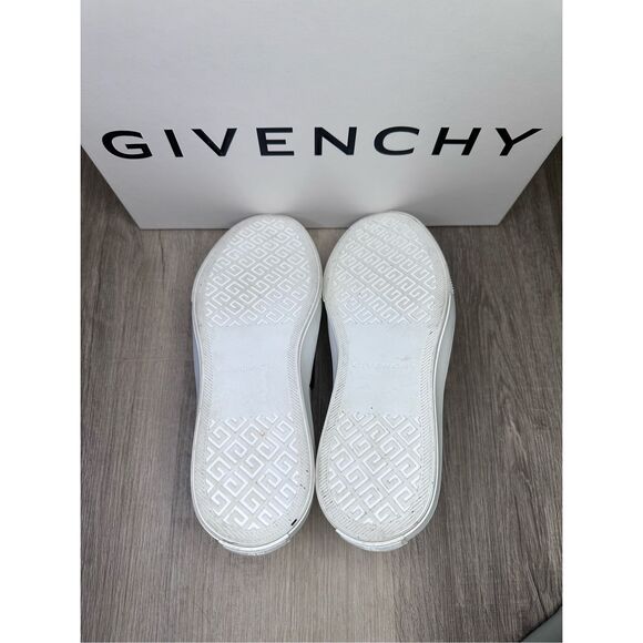 GIVENCHY Logo Leather City Sport Slip-on Sneakers Black & White Size US 11 $675 - Picture 8 of 12